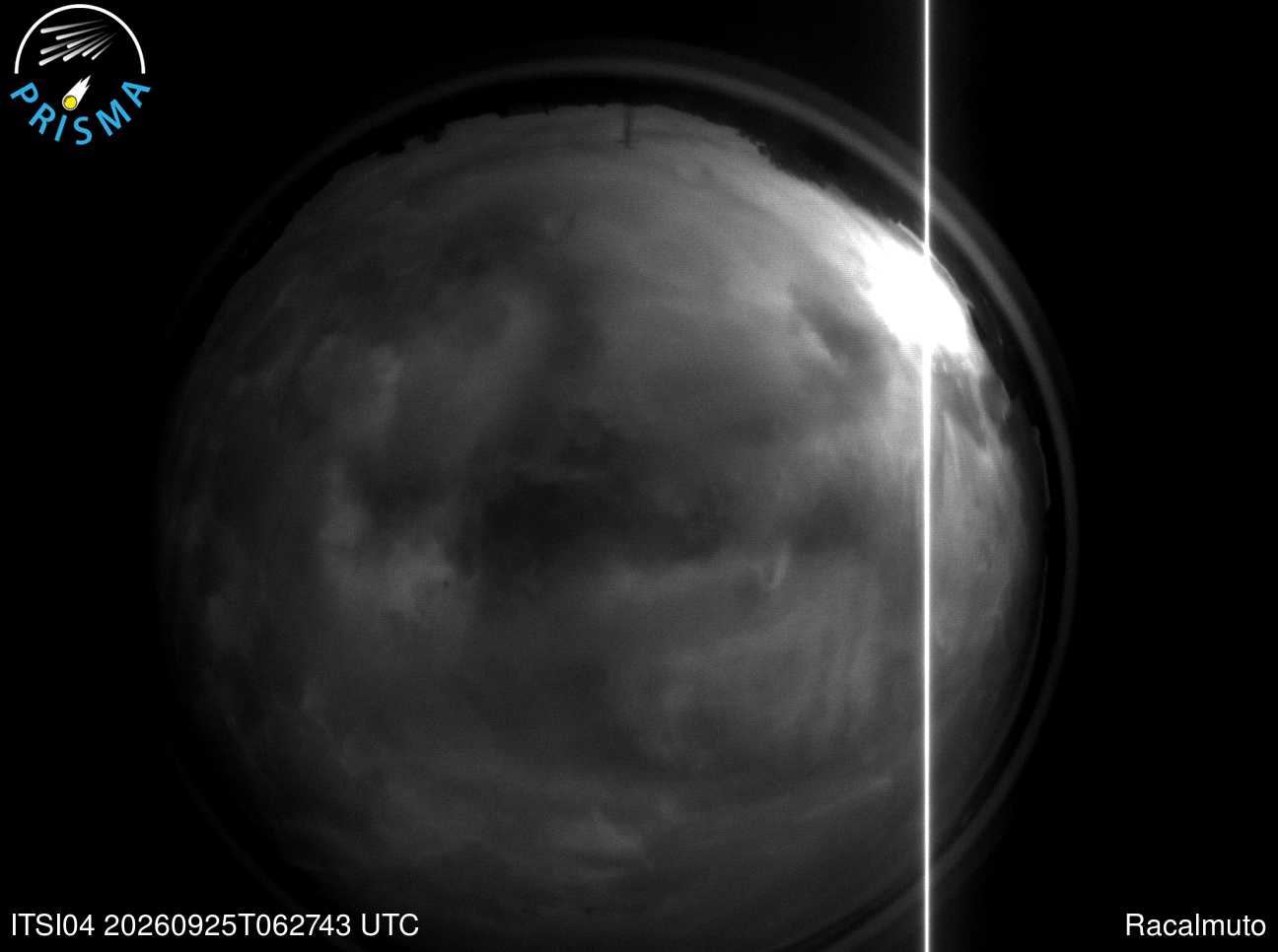 Cielo di Racalmuto del 25/09/2026 · 08:40