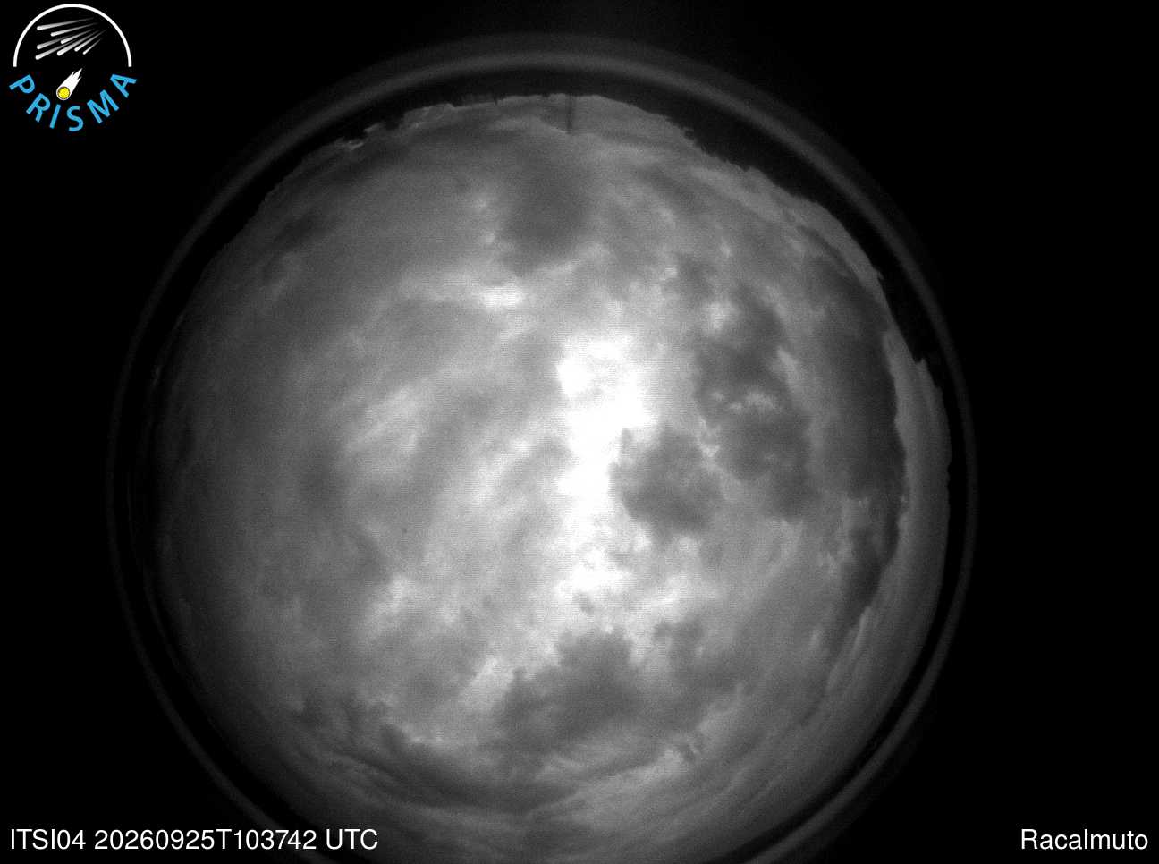 Cielo di Racalmuto del 25/09/2026 · 12:50