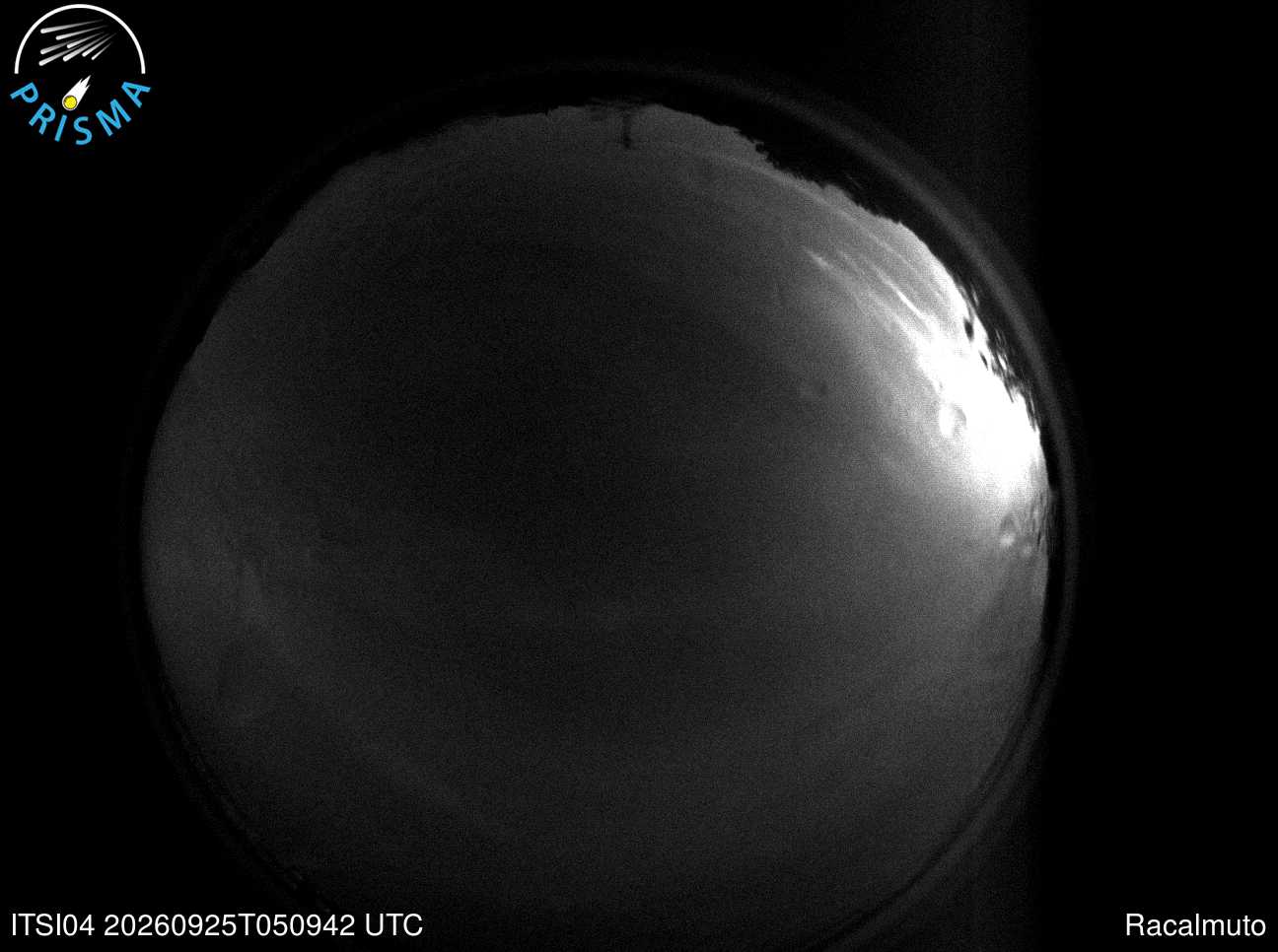 Cielo di Racalmuto del 25/09/2026 · 07:20
