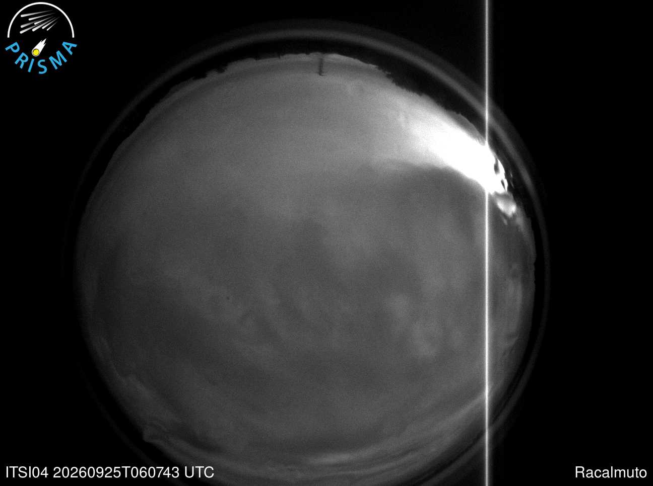 Cielo di Racalmuto del 25/09/2026 · 08:20